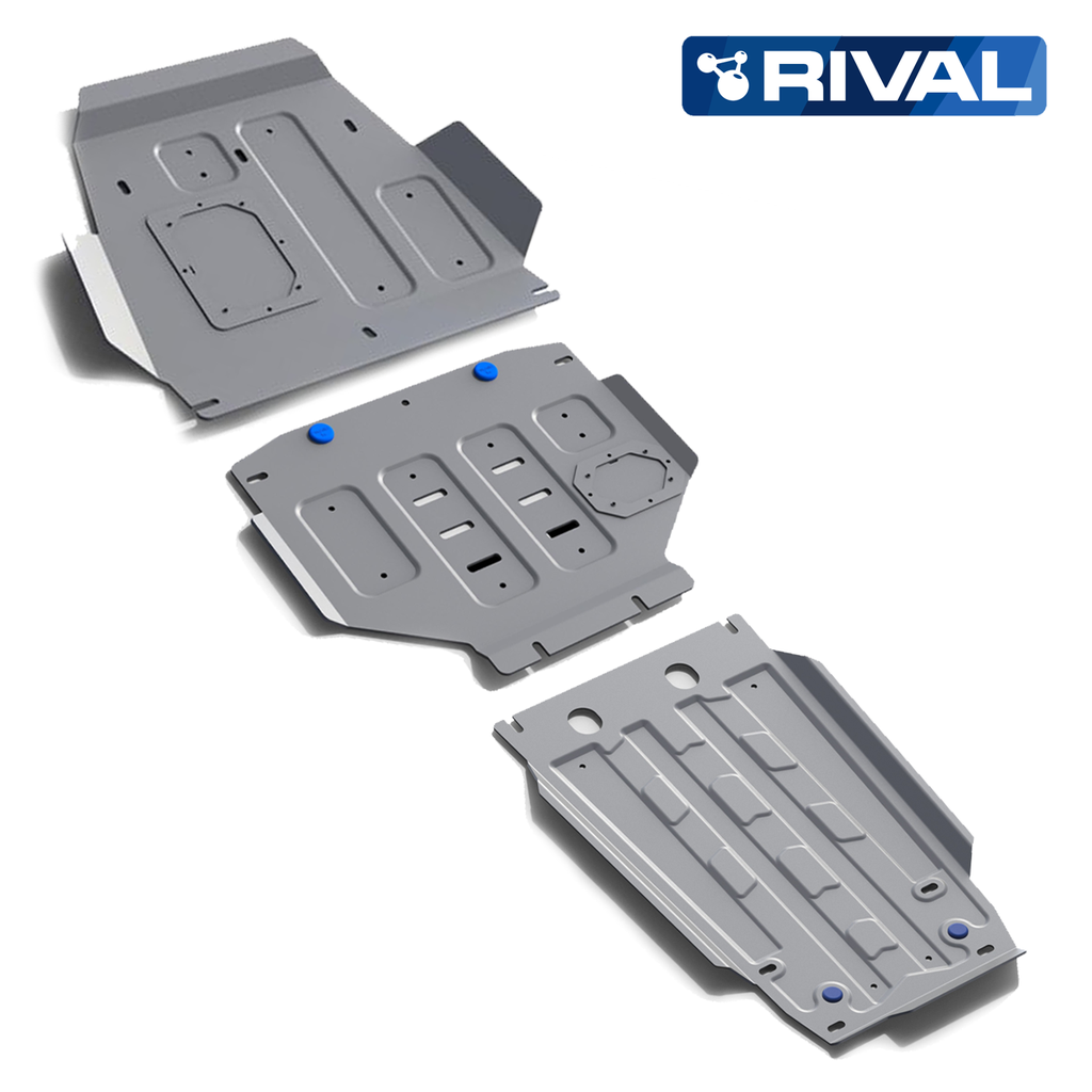 Rival Skid Plate Aluminum 6mm Toyota LC200 (3Pieces)