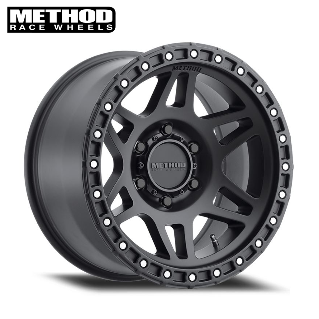 Method MR312, 17x8.5, 0mm Offset, 6x5.5, 106.25mm Centerbore, Matte Black Gmc,Y61,Fj