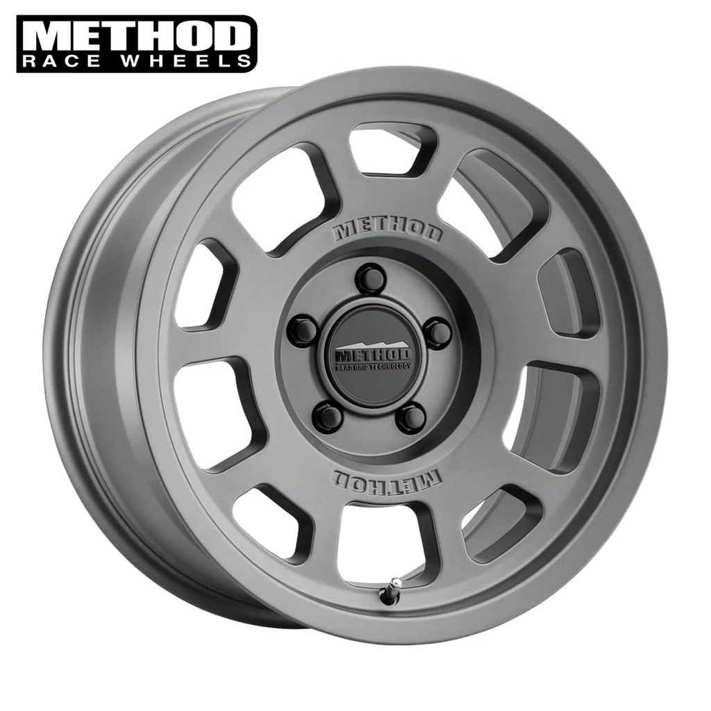 Method MR705, Jeep Wrangler/Gladiator 17x8.5,0 Offset 5x5, Titanium