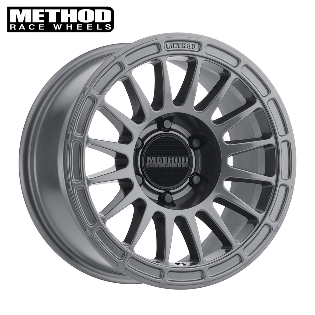 Method MR314, 18x9, +18mm Offset, 6x5.5, 106.25mm Centerbore, Gloss Titanium, Gmc,Y62