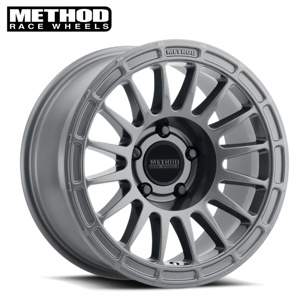 Method MR314, 17x7.5, 25mm Offset, 5x150, Gloss Titanium Lc79,Lc200,Tundra