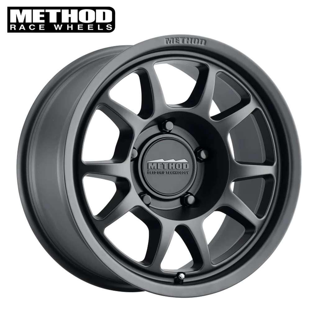 Method MR702, 17x8.5, 0mm Offset, 5X150 MATTE BLACK Lc79,Lc200,Tundra