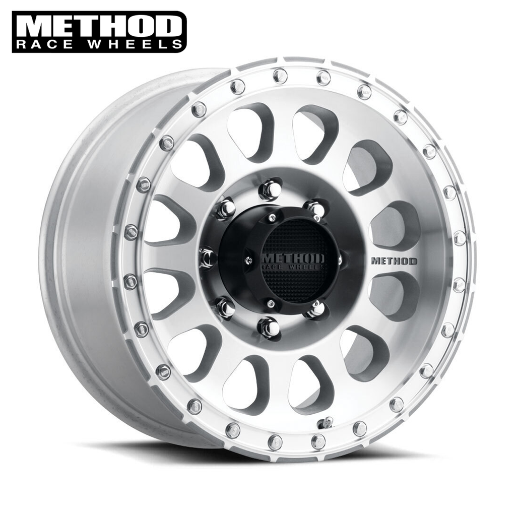 Method MR315, 17x8.5, 0mm Offset, 8x180, Machined/Clear Coat, GmcHD