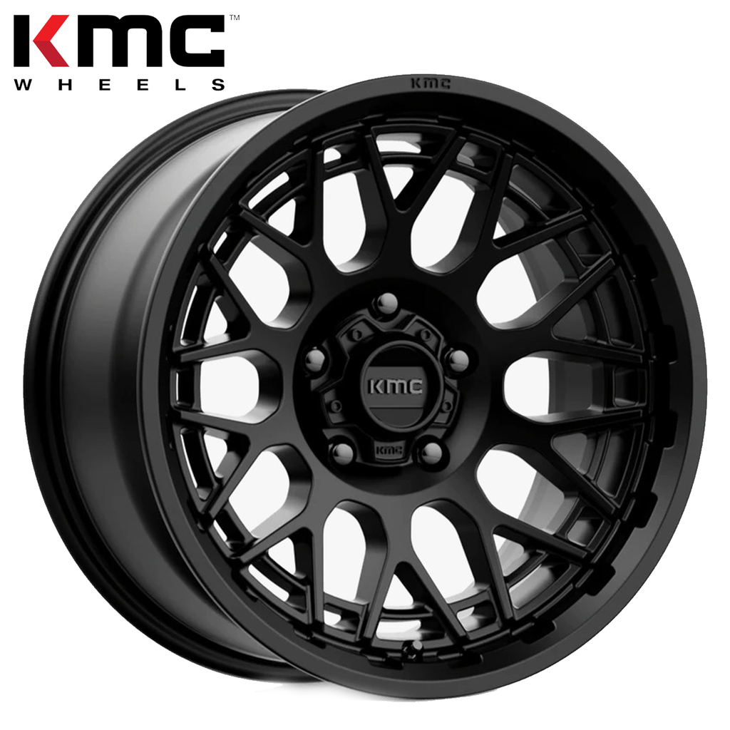 KMC WHEELS TECHNIC SATIN BLACK 17" (8.5/6X139.7/0) Gmc,Fj