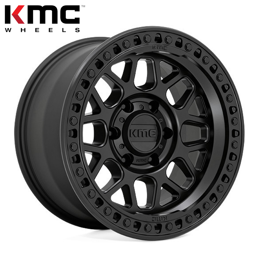 KMC WHEELS GRS SATIN BLACK 17" (8.5/5X127/0) Jeep