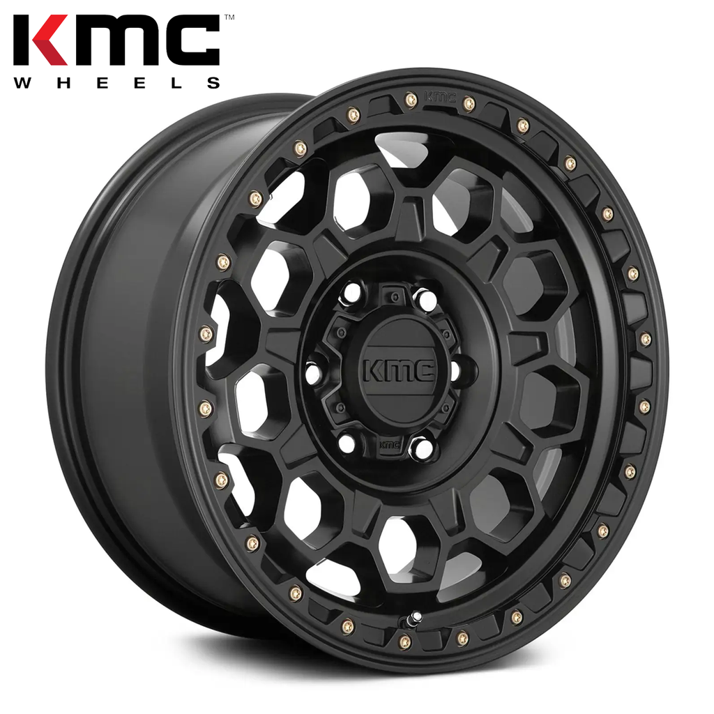 KMC WHEELS TREK SATIN BLACK 17"(8.5/6X139.7/0) Gmc,Fj