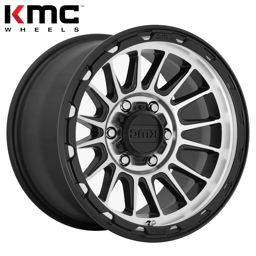 KMC WHEELS IMPACT SATIN BLACK MACHINE 17"(8.5/8X180/0) Gmc-HD