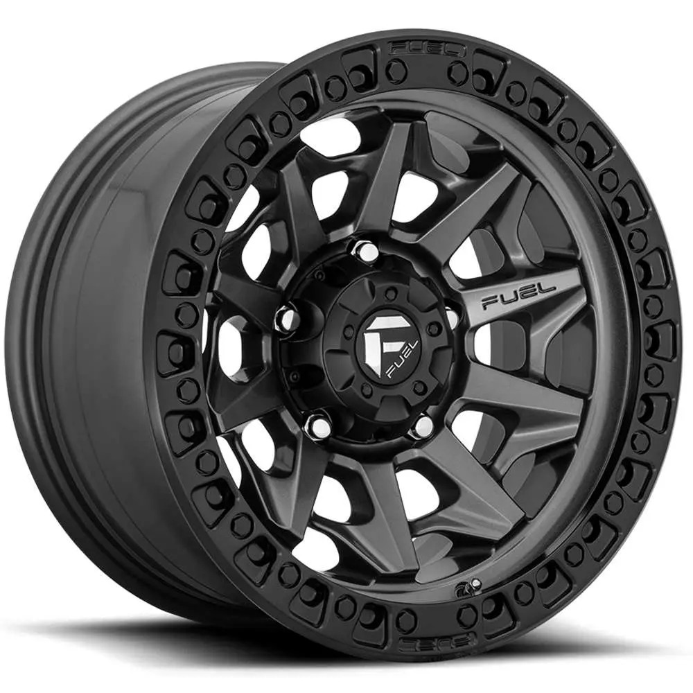 FUEL WHEELS COVERT MATTE BLACK W/GREY TINT 17" (8.5/6X135/14) F-150