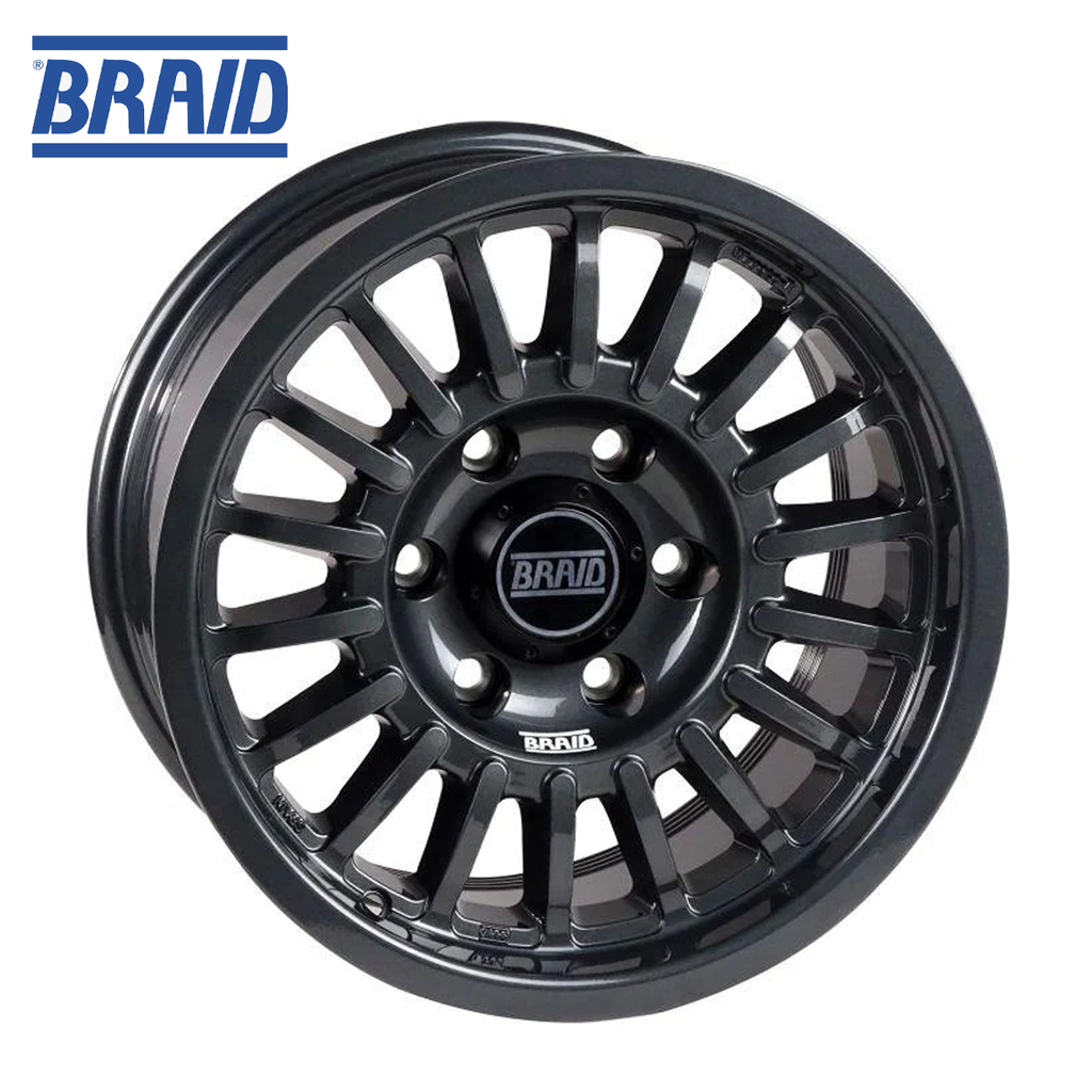 BRAID WINRACE T 7.5"X17" TOYOTA LC300 ANTHRACITE SHINY 6X139.7X95.1 E.T. 30