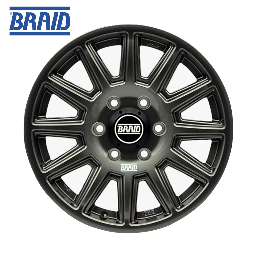 BRAID BPC-01 7.5"X17" NISSAN Y62 ANTHRACITE SHINY 6X139.7X78.1 E.T. 03