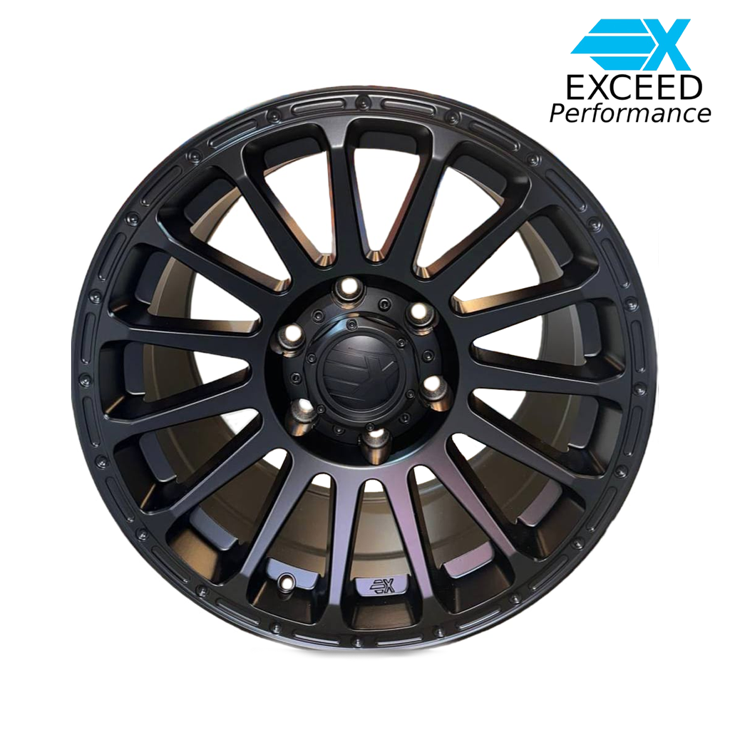 Exceed Wheels Size17*8.5, H/PCD 6*139.7, PCD Drill 14.5*29, ET 0, CB 106.25, GMC Glossy BLACK