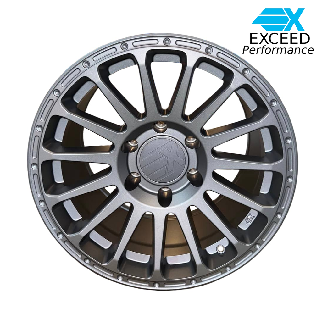 Exceed Wheels Size17*8.5, H/PCD 6*139.7, PCD Drill 14.5*29, ET 35, CB 106.25, LC300 Matt Dark Grey