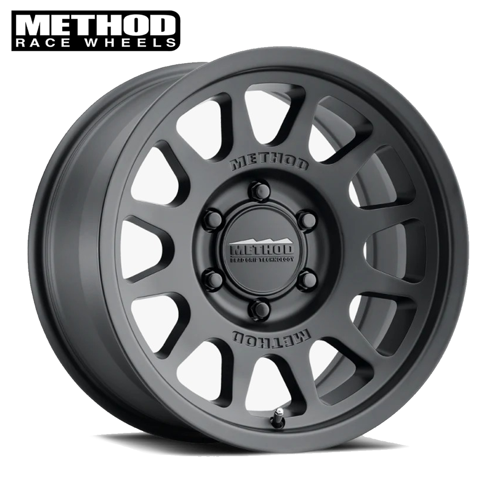 METHOD 703 Matte Black 17x8.5, 6x5.5 95.25 -35 LC300/LX600/BRONCO (Piece)