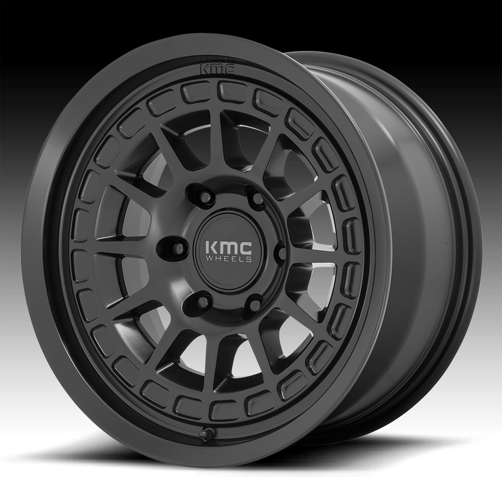 KMC WHEELS SATIN BLACK 17" (8.5/6X139.7/35) LC300,LX600,Bronco