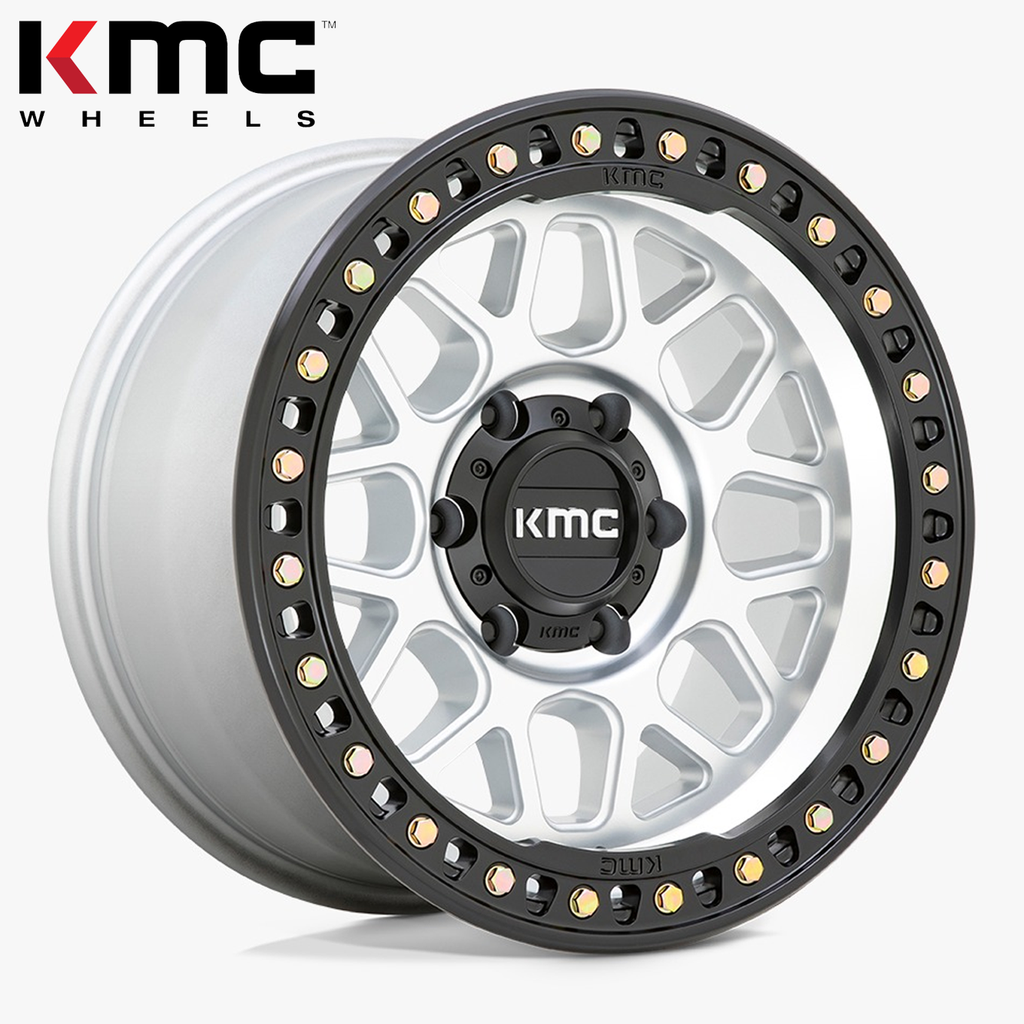 KMC WHEELS GRS MACHINED W/ SATIN BLACK LIP17" (9/6X139.7/0)