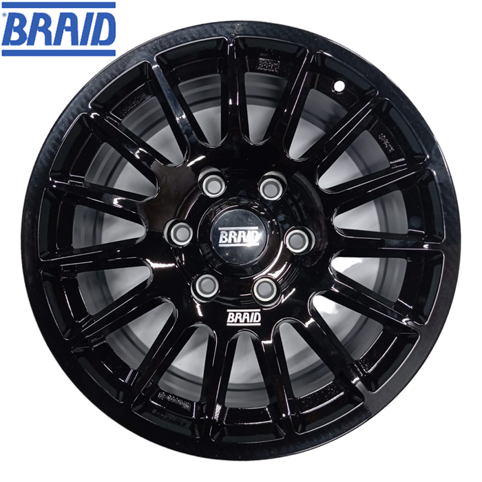 BRAID WINRACE S 8"X17" TOYOTA LC300 BLACK SHINY  6X139.7X95.1 E.T. 30