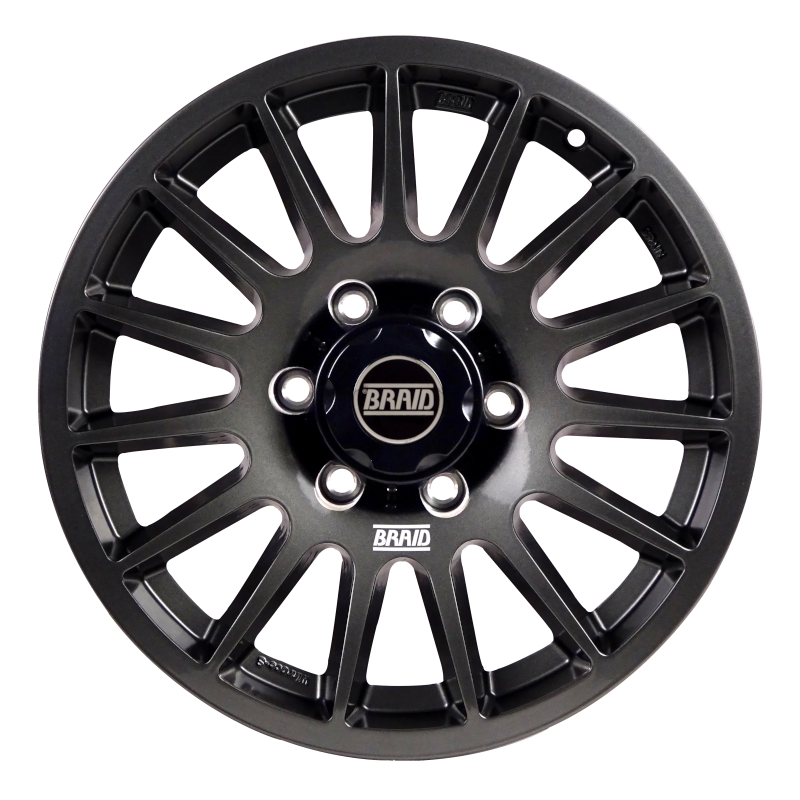 BRAID WINRACE S 8"X17" GMC SIERRA 1500 ANTHRACITE SHINY  6X139.7X78.1 E.T. 0