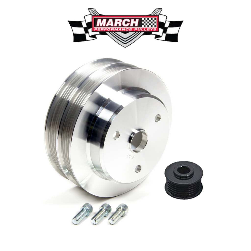 March Performance Late GM Power and Amp Series Pulley Kits