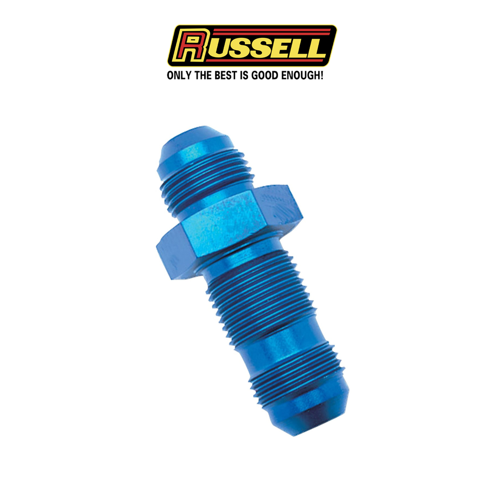 Russell Straight Flare Bulkhead Adapter Fitting