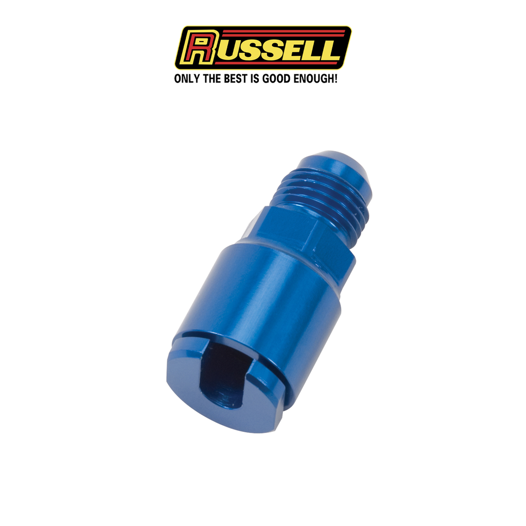 Russell  Quick-Connect  Adapter Fitting Threaded Cap Screw-On Style -6AN to 1/4inch