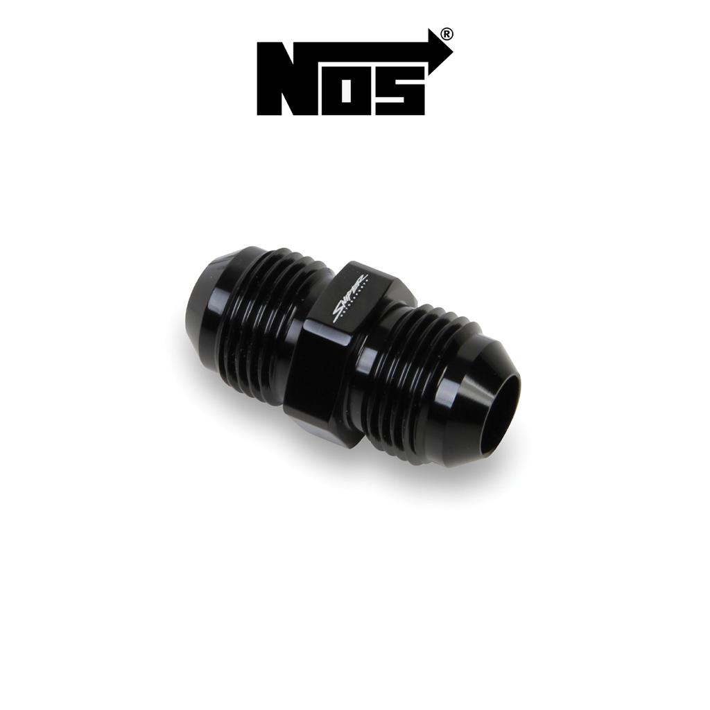 NOS Fitting Black -8AN Male to -8AN Female Gage Adapter