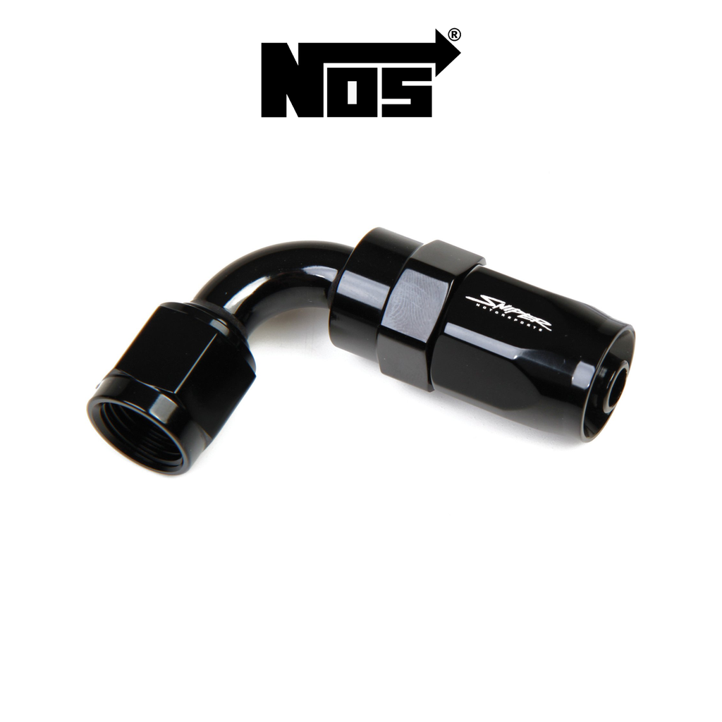 NOS Black -12AN 90° Swivel Hose End