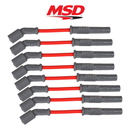 [32819] MSD 8.5mm Super Conductor Spark Plug Wire Set, Red LS1, Camaro