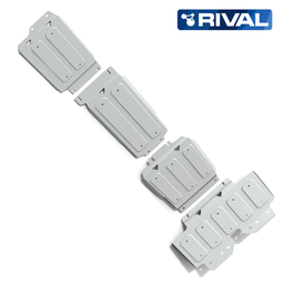 [4122.1-/4123.1-/4121.1-/4124.2] Rival Skid Plate Aluminum 6mm Nissan Y62 (4Pieces)