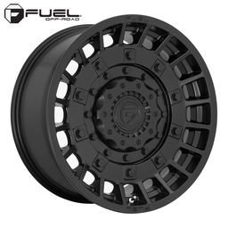 [D72317909850] FUEL WHEELS MILITIA BLACK 17" (9/6X135/139.7) F-150