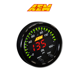 [30-0307] AEM Electronics X-Series Oil Pressure Gauges 0-150PSI