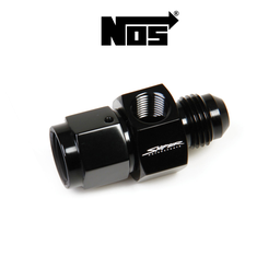 [24006063] NOS Black -6AN Male to -6AN Female Gage Adapter